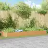 Image de vidaXL Jardinière surélevée 390 x 100 x 36 cm Acier galvanisé