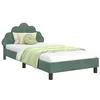 Image de vidaXL Cadre de lit pour Enfants avec tête de lit Vert Mer 90 x 190 cm, Chambre, Moderne et élégante, décor rectangulaire, Durable pour Booster Votre Confort et Sommeil chez Vous