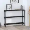 Image de vidaXL Table console Chêne noir 100 x 22,5 x 75 cm Bois d'ingénierie