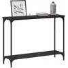 Image de vidaXL Table Console Chêne Noir 101 x 30.5 x 75 cm Bois d'ingénierie