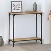 Image de vidaXL Table console avec étagère chêne artisanal 75 x 30.5 x 75 cm