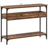 Image de vidaXL Table Console Bois Ancien 100 x 29 x 75 cm Bois d'ingénierie, Table Console rectangulaire Moderne, Petite, Style Industriel, pour Salon, entrée, Pratique
