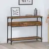 Image de vidaXL Table console Bois ancien 100 x 29 x 75 cm Bois d'ingénierie