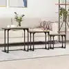 Image de vidaXL Table basse gigogne 3 pcs chêne artisanal Bois d'ingénierie