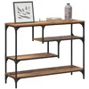 Image de vidaXL Table Console Bois Ancien 100 x 30 x 75 cm Bois d'ingénierie, Table Console de Salon, Belle Rectangulaire, Entrée Industrielle, Rangement Minimaliste, Décor Urbain