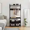 Image de vidaXL Armoire Chêne noir 89 x 39 x 184.5 cm Bois d'ingénierie