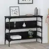 Image de vidaXL Table console Chêne noir 100 x 32 x 75 cm Bois d'ingénierie
