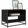 Image de vidaXL Unites TV Chêne Noir 61 x 40 x 46 cm Bois d'ingénierie, Meuble Mural Moderne pour Salon, Rangement rectangulaire, Support TV Compact, Console multimédia Pratique