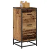 Image de vidaXL Buffet Bois Ancien 35,5 x 35 x 76 cm, Cabinet Moderne, élégant, rectangulaire, Grand Rangement, Organiseur intérieur, Design Bois, Meuble Pratique