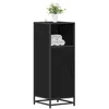 Image de vidaXL Ensemble de mobilier de Salle de Bain avec étagère Chêne Noir, Ensemble de Salle de Bain Design, Rangement Compact, déco Moderne et Durable pour la Maison