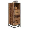 Image de vidaXL Cabinet de Salle de Bain Bois Ancien 35 x 37.5 x 100 cm, Ensemble de Meubles de Salle de Bain, rangements Modernes, décor Tendance et Solutions pour loft Urbain