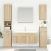 Image de vidaXL Armoire d'évier avec stockage Chêne Sonoma Bois d'ingénierie
