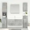 Image de vidaXL Armoire d'évier avec stockage Gris béton Bois d'ingénierie