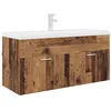 Image de vidaXL Armoire d'évier avec Stockage Bois Ancien Bois d'ingénierie, Rangement Moderne pour Salle de Bain, Meuble sous-Vasque rectangulaire, Meuble en Bois Tendance, Solutions d'organisation astucie