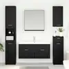 Image de vidaXL Armoire d'évier avec stockage Chêne noir Bois d'ingénierie