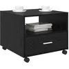 Image de vidaXL Table Basse Chêne Noir 55 x 55 x 45cm Bois d'ingénierie, Table Basse Moderne, élégante et Durable, Un Meuble Compact pour Votre Salon stylé