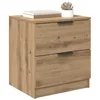 Image de vidaXL Cabinet de Chevet 2 pcs Chêne Artisanal 45 x 39 x 50cm, Table de Nuit Rustique, Meuble de Rangement en Bois, idéal pour décorer Chambre et Garder l'essentiel