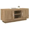 Image de vidaXL Meuble TV Chêne Artisanal 102 x 35 x 45 cm Bois d'ingénierie, Salon, Meuble TV Rustique, Grand Rangement, Durable, Mobilier d'affichage Moderne