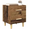 Image de vidaXL Armoire de lit avec tiroir 2 pcs Bois Ancien 40 x 35 x 47.5cm, Table de Nuit Rustique, Rangement en Bois, Table Moderne pour Le Chevet, Style Traditionnel avec tiroirs