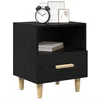 Image de vidaXL Cabinet de Chevet avec tiroir 2 pcs Chêne Noir 40 x 35 x 47 cm, Rangement Rustique pour Chambre, Table de Nuit Compacte, Meuble Pratique pour Espaces Réduits