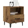 Image de vidaXL Cabinet de Chevet avec tiroir Bois Ancien 40 x 35 x 47,5 cm, Table de Nuit élégante, Style Vintage, Design Rustique, Rangement Compact et Pratique, déco Maison