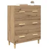 Image de vidaXL Buffet Chêne Artisanal 69,5 x 34 x 90 cm Bois d'ingénierie