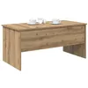 Image de vidaXL Table Basse Chêne Artisanal 102 x 50,5 x 46,5 cm, Table Basse Moderne et Robuste, rectangulaire, au Style Sympa pour Votre Salon, compacte et Pratique