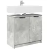 Image de vidaXL Cabinet de Salle de Bain Gris béton 64,5 x 33,5 x 59 cm, Rangement de Salle de Bain, Armoire Moderne, Organisateur Pratique, étagère rectangulaire, Meuble Durable pour chez Vous