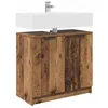 Image de vidaXL Cabinet de Salle de Bain Bois Ancien 64,5 x 33,5 x 59 cm, Rangement de Salle de Bain, Armoire Moderne, Organisateur Pratique, étagère rectangulaire, Meuble Durable pour chez Vous