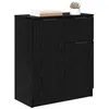 Image de vidaXL Buffet Chêne Noir 60 x 30 x 70 cm Bois d'ingénierie