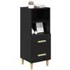 Image de vidaXL Buffet Chêne Noir 34 x 34,5 x 90 cm Bois d'ingénierie