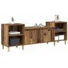 Image de vidaXL Meuble TV Bois Ancien 160 x 35 x 55 cm Bois d'ingénierie, Organisateur de Salon Tendance, Meuble TV Rustique avec Portes, Centre de Divertissement en Bois Solide