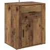 Image de vidaXL Cabinet de Chevet Bois Ancien 35 x 50 x 60 cm Bois d'ingénierie, Armoire de Nuit au Style Rustique, Rangement Moderne, Table décorative Chic pour Chambre élégante