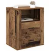 Image de vidaXL Cabinet de Chevet Bois Ancien 35 x 50 x 60 cm Bois d'ingénierie, Une Table de Nuit compacte, Rustique avec tiroirs, Un Rangement pour la Chambre, Pratique et stylée