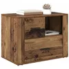 Image de vidaXL Cabinet de Chevet Bois Ancien 35 x 60 x 50 cm Bois d'ingénierie, Table de Chevet Chic, Rangement Rustique, Meuble en Bois, Design Moderne et Compact
