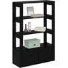 Image de vidaXL Buffet Chêne Noir 30 x 80 x 119.5 cm Bois d'ingénierie, Crédence rectangulaire pour Salon Moderne, Rangement Pratique, Meuble Design pour la Maison