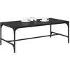 Image de vidaXL Table Basse Chêne Noir 100 x 50 x 35 cm Bois d'ingénierie, Table Basse Moderne, Décor Minimaliste, Élément Design pour Salon, Mobilier Pratique pour Un Espace Optimisé