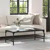 Image de vidaXL Table basse Chêne noir 100 x 50 x 35 cm Bois d'ingénierie