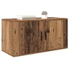 Image de vidaXL Meuble TV Mural Bois Ancien 80 x 34,5 x 40 cm Bois d'ingénierie, Cabinet Mural Rustique, Meuble divertissant Robuste, Rangement rectangulaire, Organisateur de Salon, Solution média
