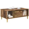 Image de vidaXL Table Basse Bois Ancien 90 x 50 x 26,5 cm Bois d'ingénierie, Table Basse Moderne, stylée, Fonctionnelle, Surface Basse, Rangement, mobilier Contemporain, Ambiance Cozy