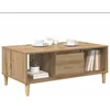 Image de vidaXL Table Basse Chêne Artisanal 90 x 50 x 26,5 cm Bois d'ingénierie, Table Basse Moderne, stylée, Fonctionnelle, Surface Basse, Rangement, mobilier Contemporain, Ambiance Cozy