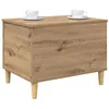 Image de vidaXL Cabinet de Chevet Chêne Artisanal 60 x 44,5 x 45 cm, Table d’Accent, Meuble de Chevet Rustique, Petite Table de Nuit pour Rangement, déco Sympa en Bois