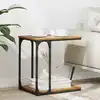 Image de vidaXL Table d'appoint Bois ancien 50 x 35 x 52 cm Bois d'ingénierie