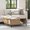 Image de vidaXL Table basse Chêne artisanal 80 x 80 x 36,5 cm Bois d'ingénierie