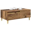 Image de vidaXL Table Basse Bois Ancien 90 x 50 x 35 cm Bois d'ingénierie, Table Basse Chic, Meuble Moderne pour Le Salon, Accent Durable, Surface Pratique pour décorer l'espace