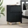 Image de vidaXL Cabinet de chevet Chêne noir 40 x 35 x 70 cm Bois d'ingénierie