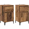 Image de vidaXL Cabinet de Chevet 2 pc Bois Ancien 40 x 35 x 70 cm