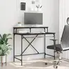 Image de vidaXL Bureau Chêne noir 100 x 50 x 90 cm Bois d'ingénierie
