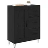Image de vidaXL Cabinet de Chevet 2 pcs Chêne Artisanal 39 x 39 x 47.5 cm, Rangement Chambre, Table de Nuit Rustique, Organiseur Compact en Bois, Tiroir Simple, Accent Moderne