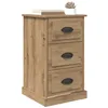 Image de vidaXL Cabinet de Chevet avec tiroir Chêne Artisanal 39 x 39 x 67,5 cm, Table de Nuit spacieuse, Meuble en Bois, Cabinet de Chevet Compact, pour Un Rangement stylé
